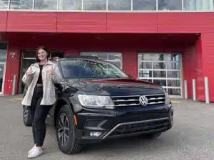 Avis client: Bravo pour ta VW Tiguan 2021 AWD financé avec Prêt Auto Partez