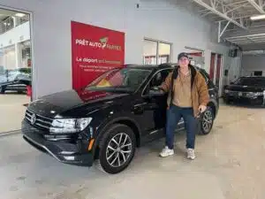Avis client: Bravo pour ta VW Tiguan 2021 AWD financé avec Prêt Auto Partez