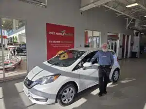 Avis client: Bravo pour cette Nissan Versa 2018 financé avec Prêt Auto Partez