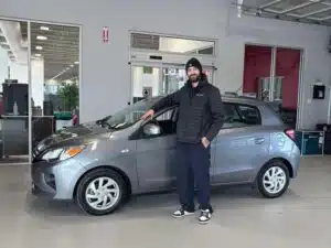 Avis client: Mitsubishi Mirage 2023 financé avec Prêt Auto Partez