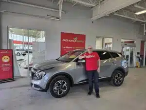 Avis client: Félicitations ! Kia Sportage 2024 4X4 financé avec Prêt Auto Partez