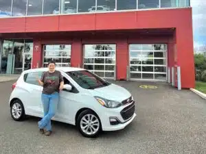Avis client: Chevrolet Spark 2021 financé avec Prêt Auto Partez