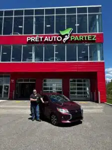 Avis client: Mitsubishi Mirage 2023 financé avec Prêt Auto Partez